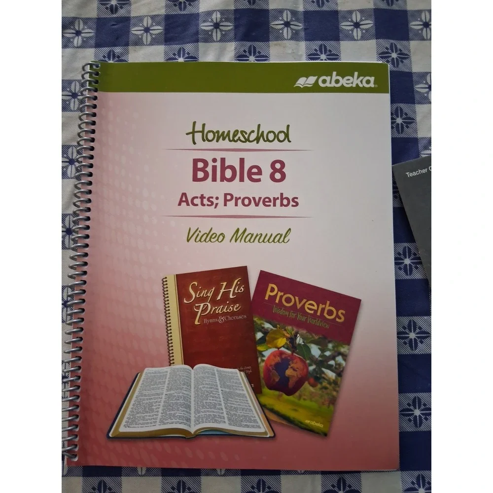 NEW Abeka Bible Grade 8 Acts Proverbs Textbook Quizzes Tests Teacher Answer Keys